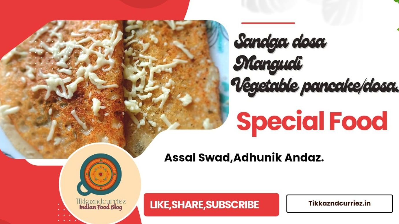 Sandgyache dose|Mangudi|Sun-dried vegetable lentil pancake